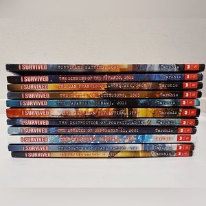 (11) I SURVIVED Paperback Book Lot Lauren Tarshis History Educational